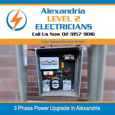 3 phase power upgrade with new switchboard and meters in Alexandria